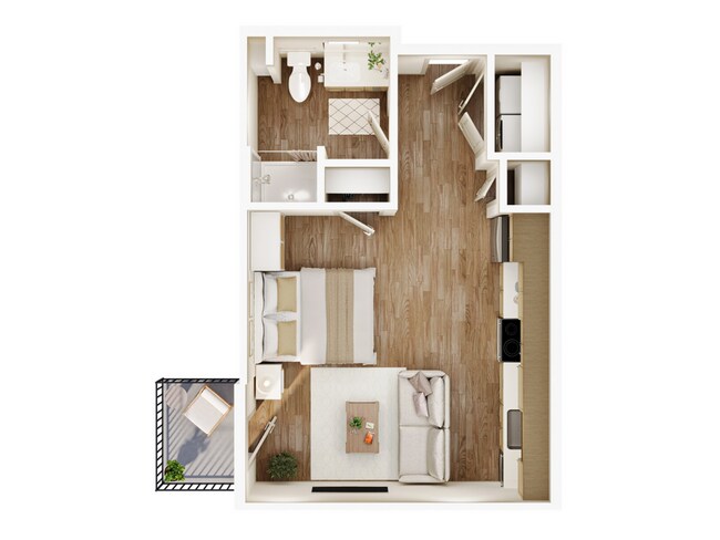 Current_Apartments_Studio_Floorplan_Salt Lake City - Current Apartments