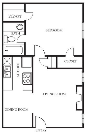 1BR/1BA - Mapleview Apartments