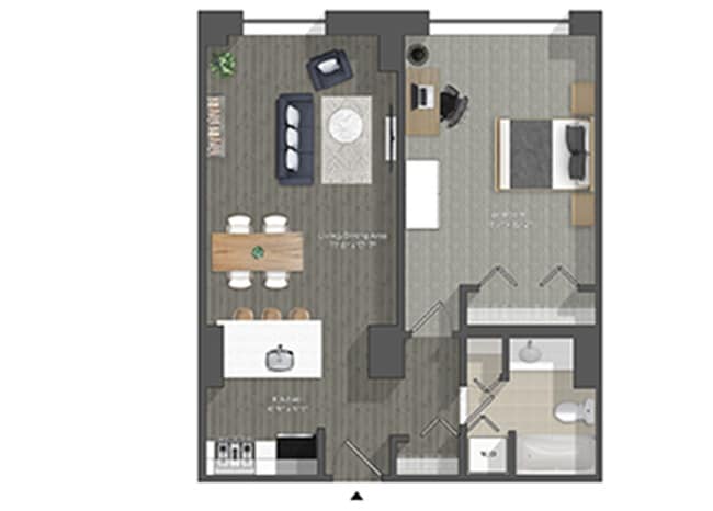 Floorplan - Walnut Street Apartments