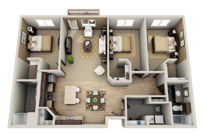 Floorplan - Deer Ridge Apartment Homes