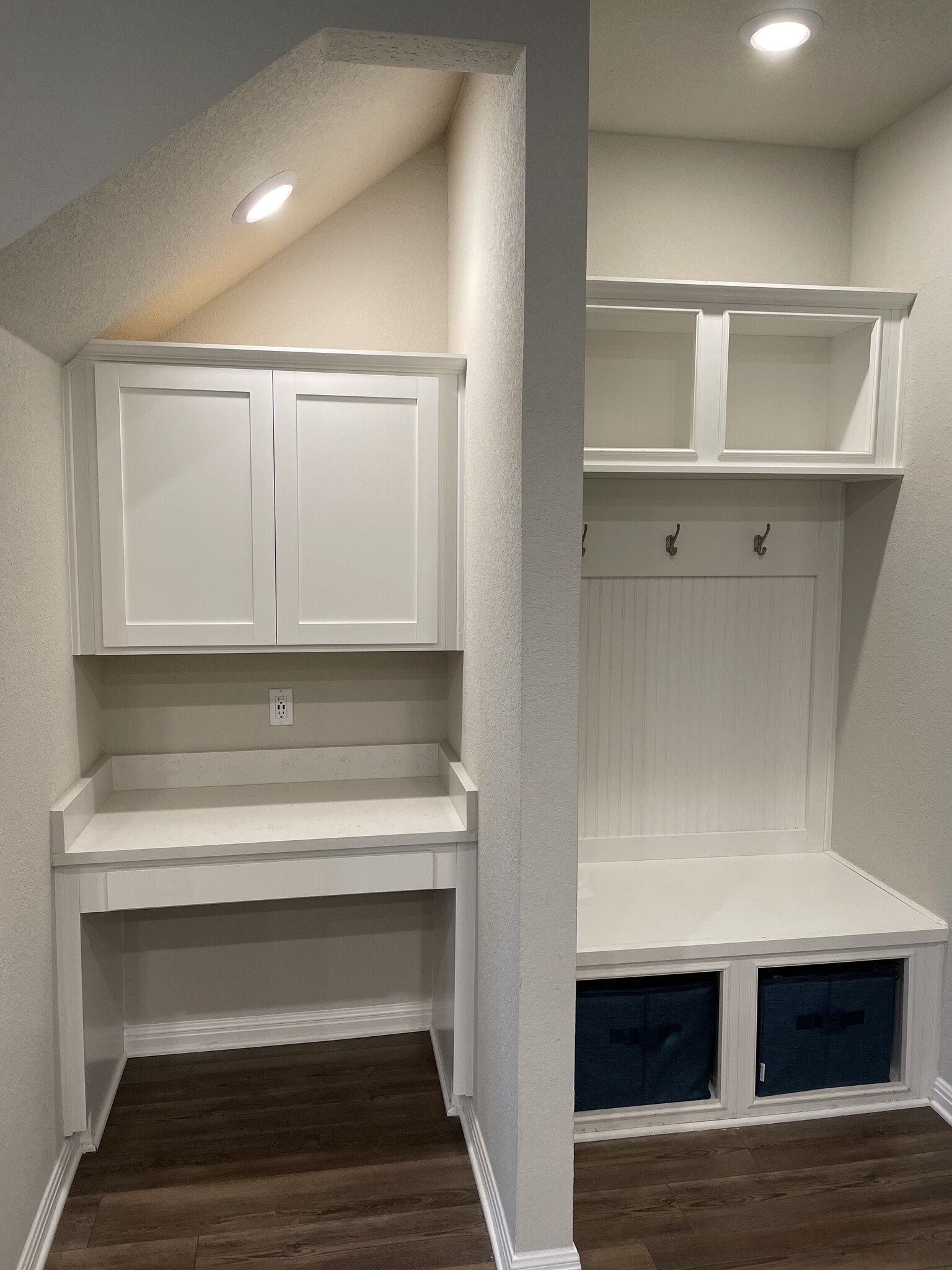 Drop zone with coat rack and pocket desk/coffee bar - 897 Lone Peak Way