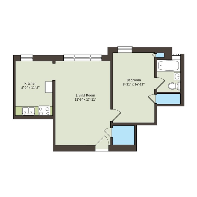 Floorplan - 5336-5338 S. Hyde Park Boulevard