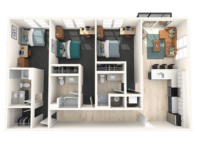 C3 Floor Plan - Lumen in Birmingham