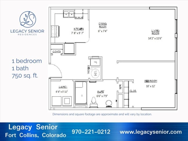 Floorplan - Legacy Fort Collins Senior Residences