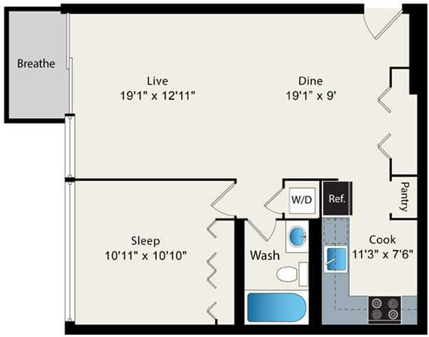 Floorplan - Park Lincoln by Reside