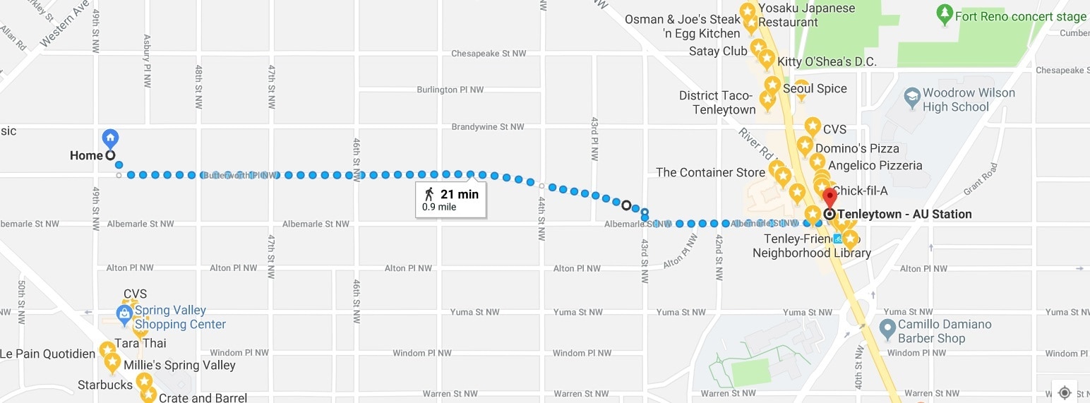 Quick walk to Tenlytown - 4527 49th St NW