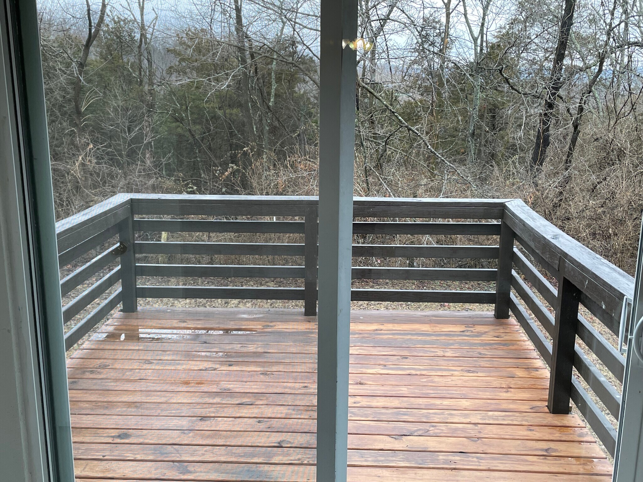 Back deck from the kitchen - 6647 Kenny Lane