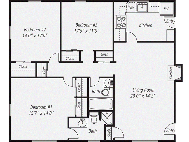 Floorplan - Captain Parker Arms