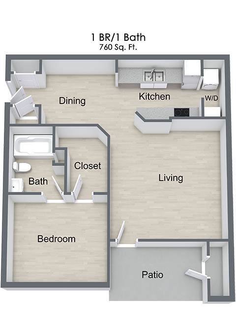 Floorplan - Pine Tree Apartments