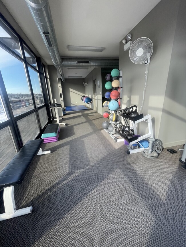 gym yoga/pilates/kettlebell area - 1000 W 15th St