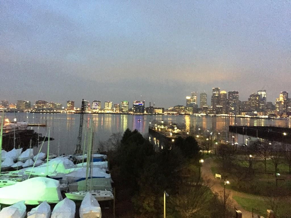 Night lights on Boston Harbor - 1 Brigham St