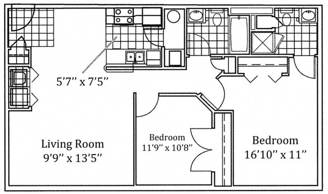 Two Bedroom Garden - Sawmill Crossing