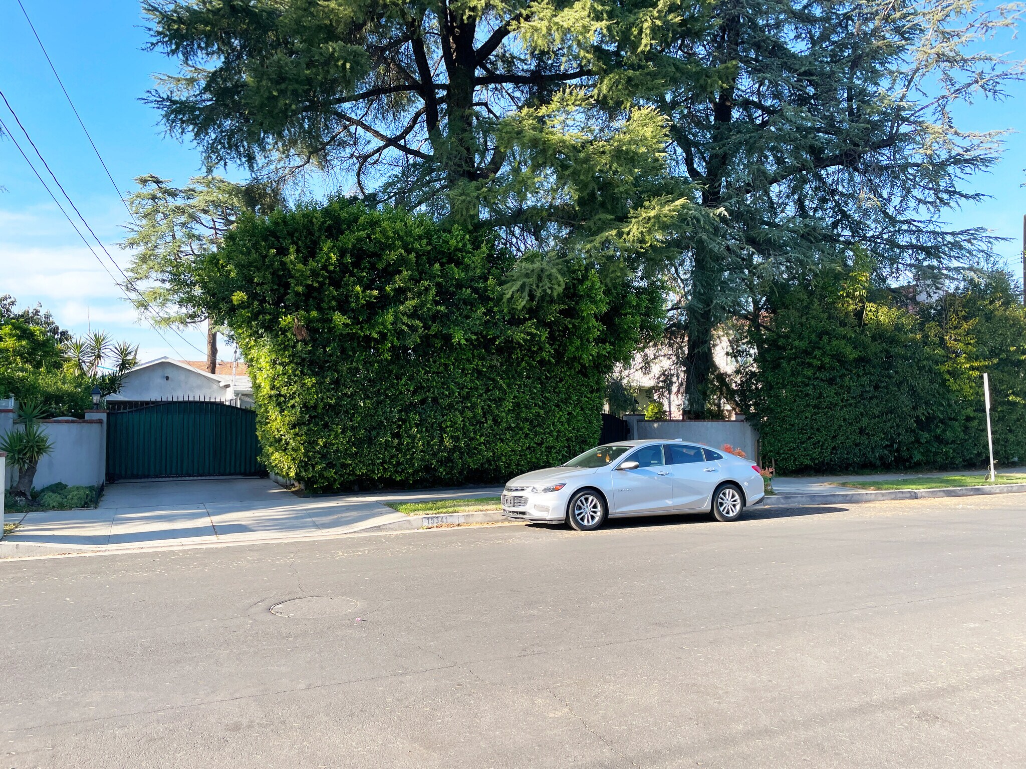 Street Front View, fully gated property - 15341 Cohasset St