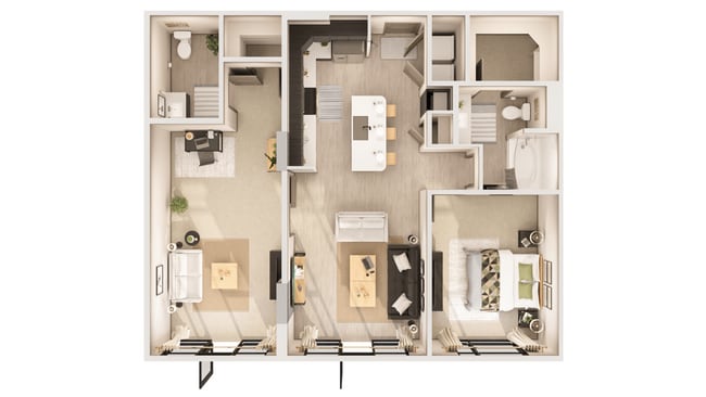 Floorplan - The Rey Downtown