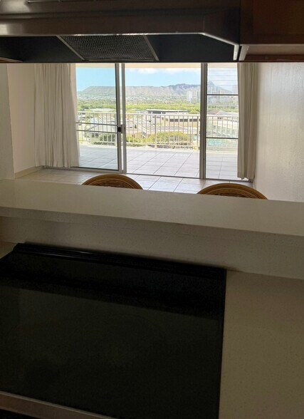 View from Kitchen - 2439 Kapiolani Blvd