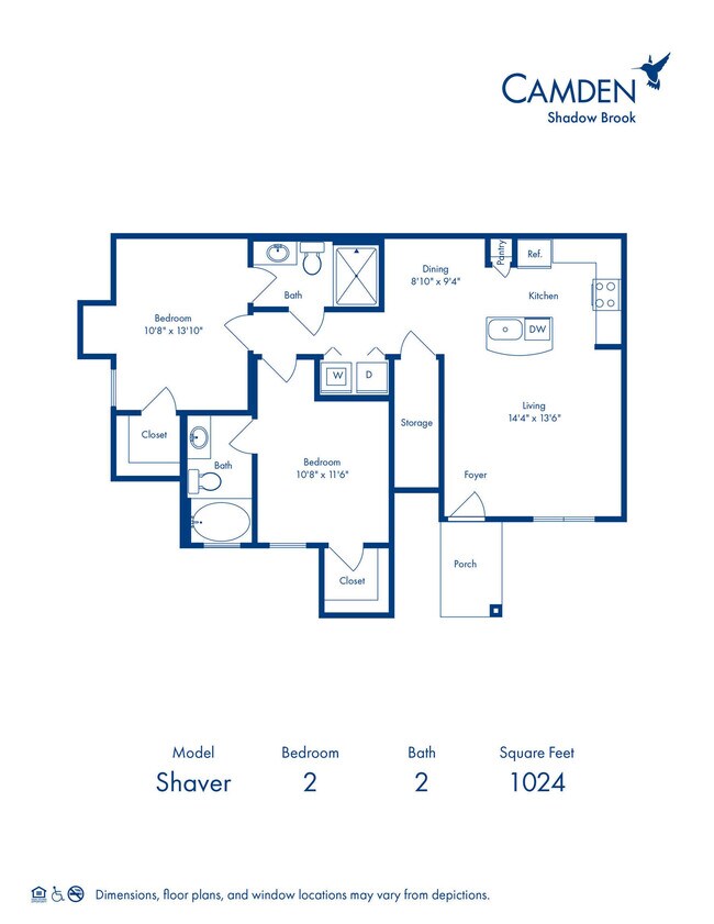 Floorplan - Camden Shadow Brook