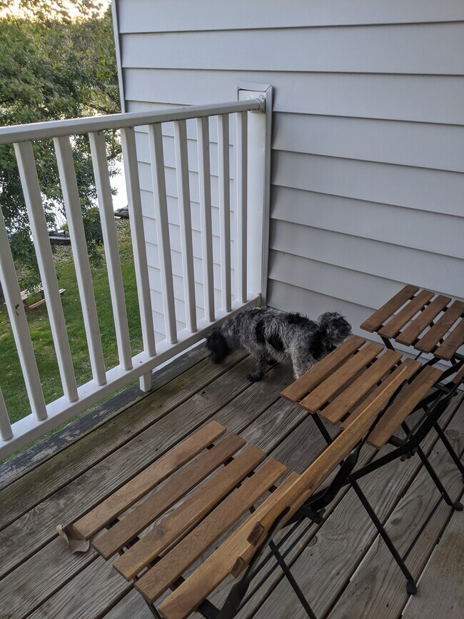 Plenty of space to sit and enjoy the balcony. - 2414 Lake Park Rd