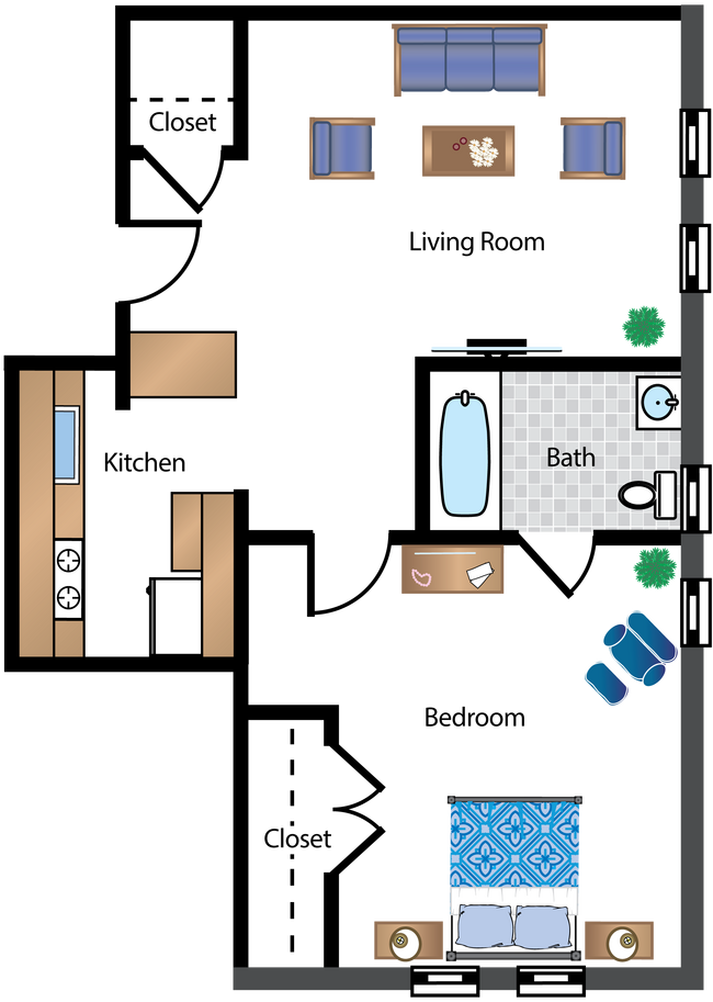 Floorplan - Archer Apartments