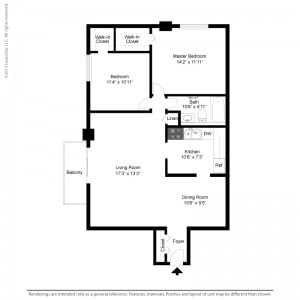2BR/1BA - Tower In The Park