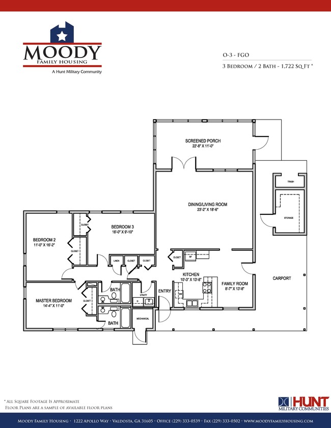 Floorplan - Moody Family Housing