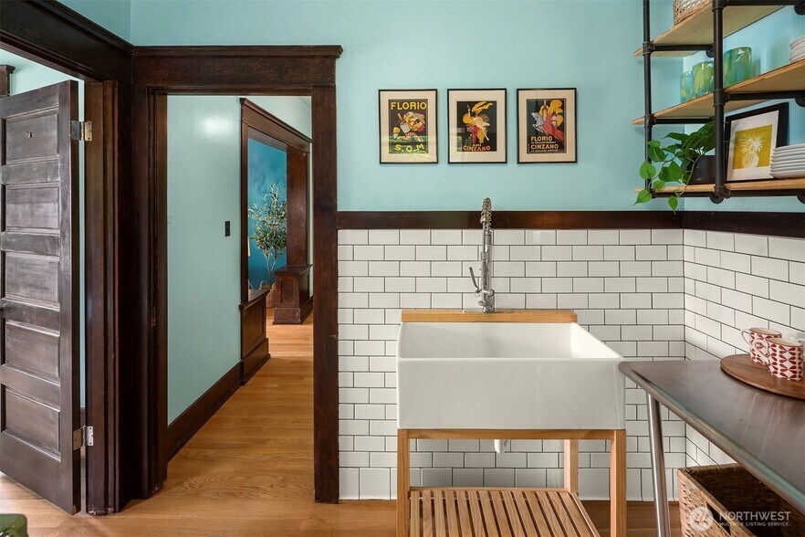 Kitchen Doorway to Entry Hall - 416 E Roy St