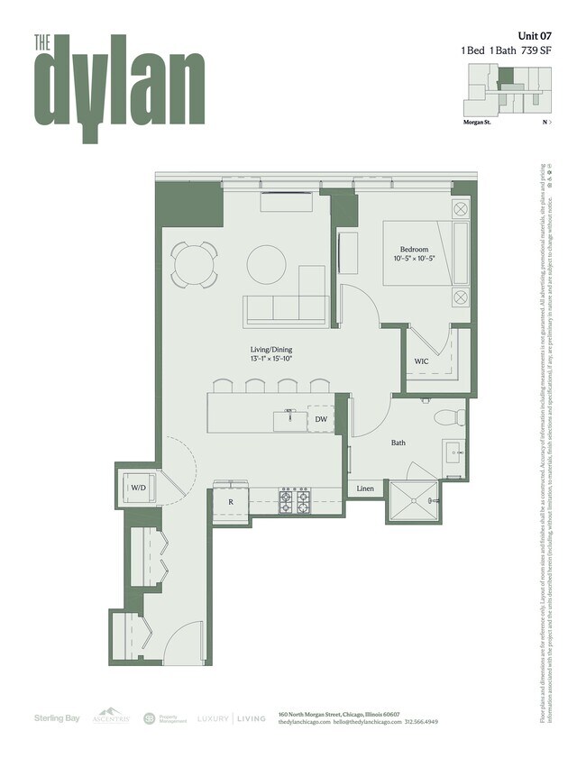 Floorplan - The Dylan Chicago