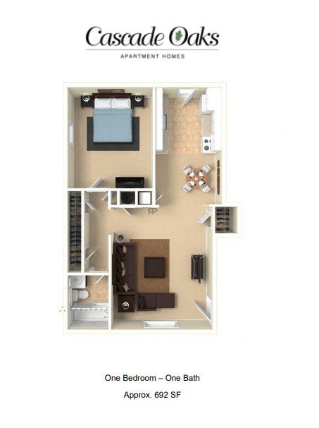 Floorplan - Cascade Oaks Apartments