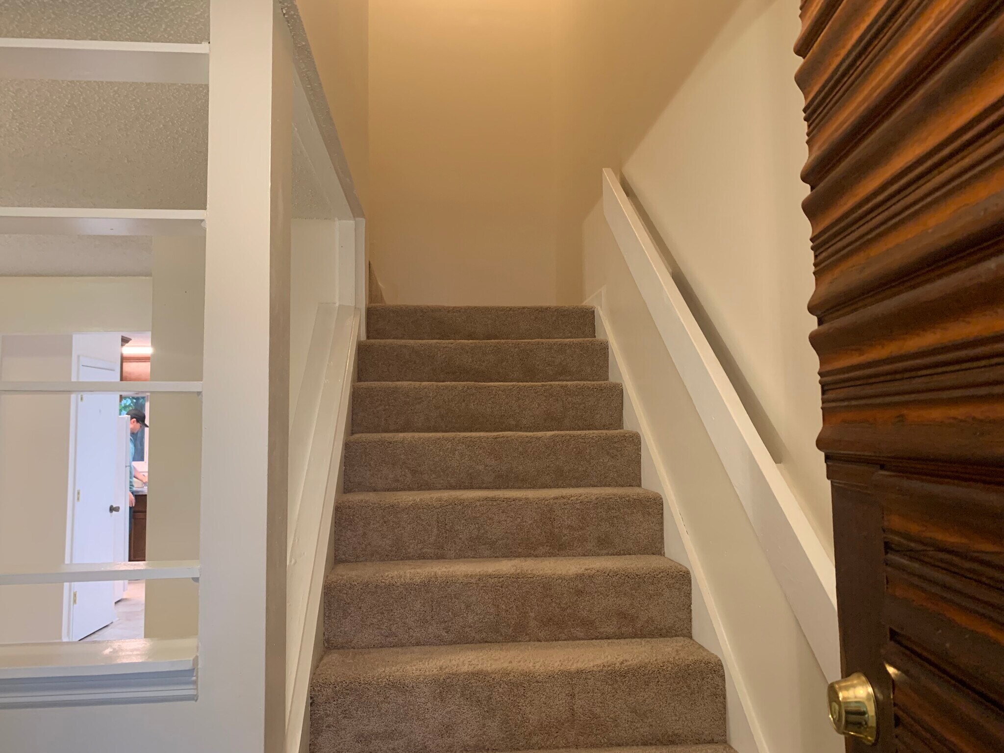 Stairs leading to 2 bedrooms - 411 Hobbs Rd SE