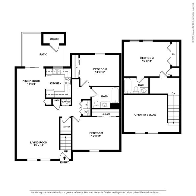 Floorplan - Woodbridge Apartments