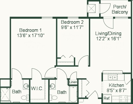2BR/2BA - Lockwood of Fenton