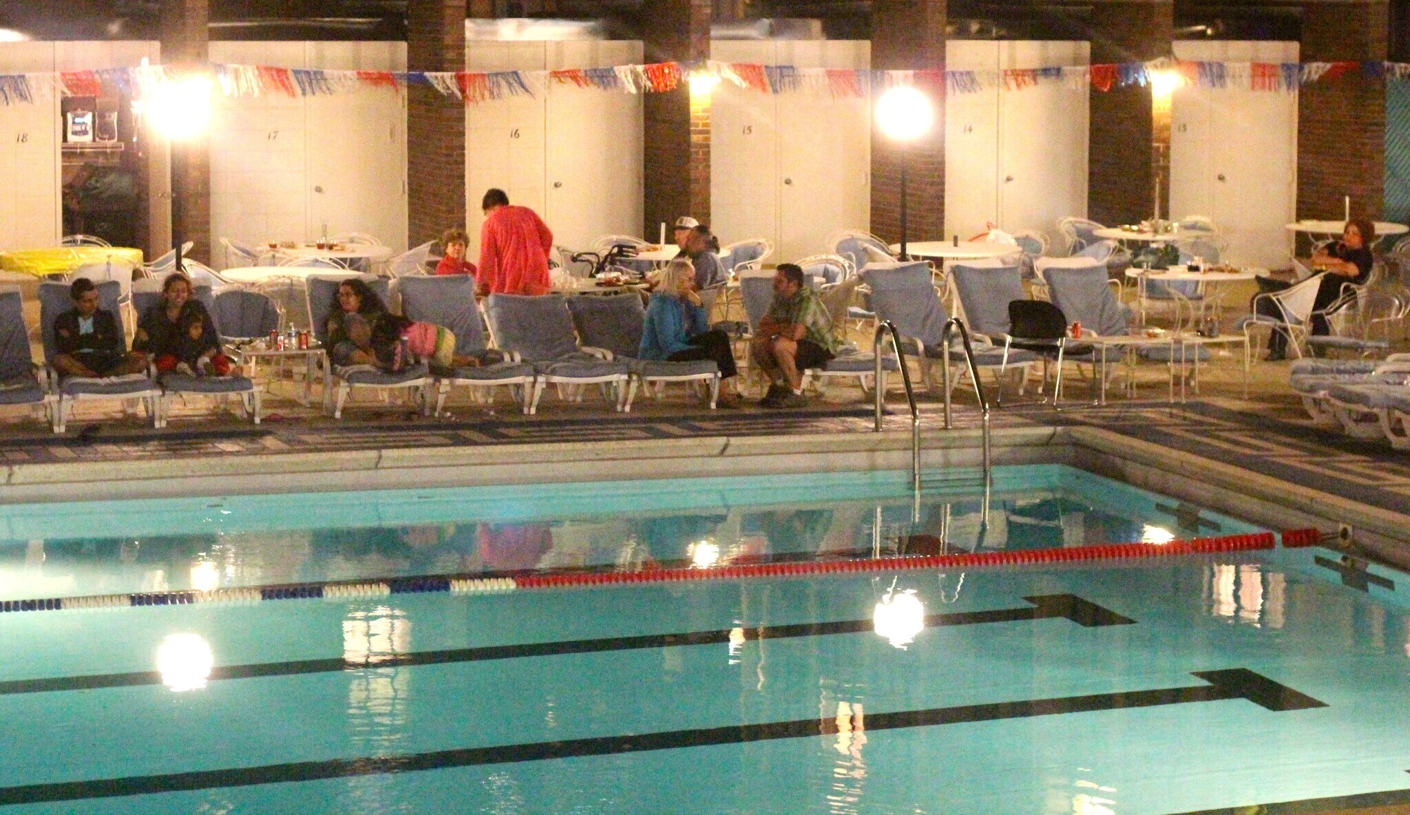Outdoor Pool at Night - 5455 N Sheridan Rd