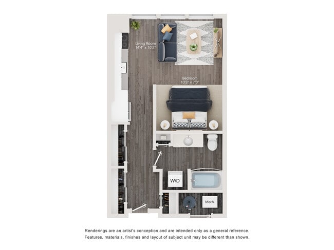 S2 Floor Plan - 2D - The Richmond Apartments