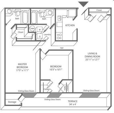 2BR/2BA - Valley Forge Towers West