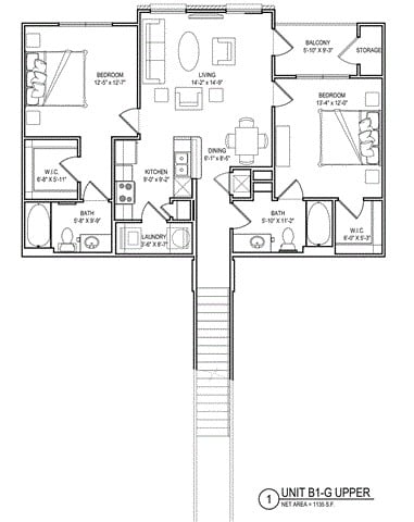 Floorplan - Audubon Park Apartment Homes