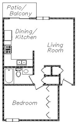 1BR/1BA - Fairlawn Flats