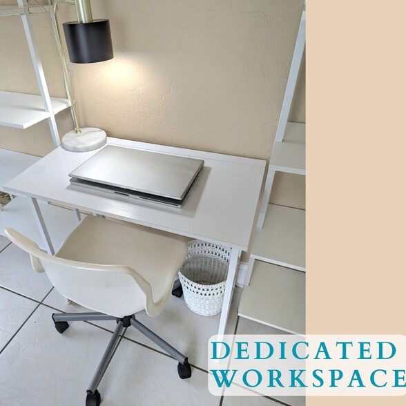 Dedicated workspace for your laptop - 1736 Dewey St