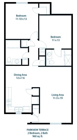 2BR/2BA - Lakeside Villas