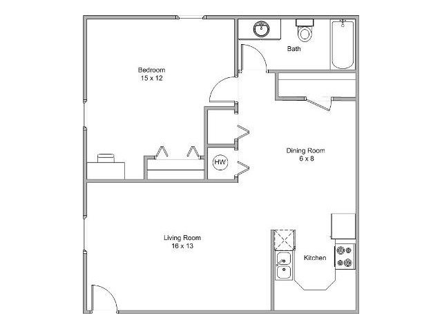 1 Bedroom Deluxe - Gazebo Apartments