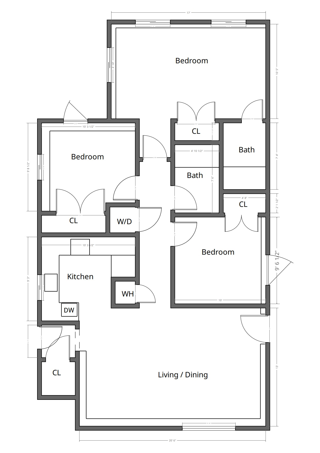 Floor Plan - 1801A 28th Ave