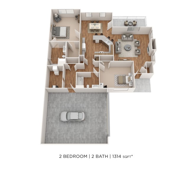 Floorplan - The Marquis at the Woods Apartment Homes