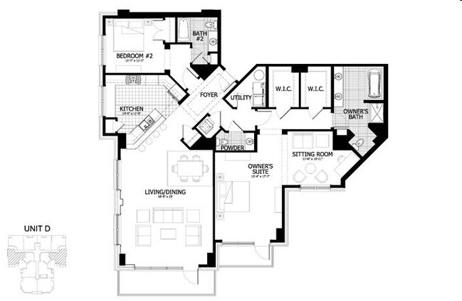 2BR/2BA - Cedar Works