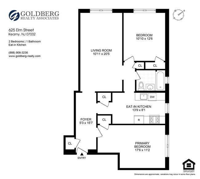 Floorplan - 625 Elm Street Apartments