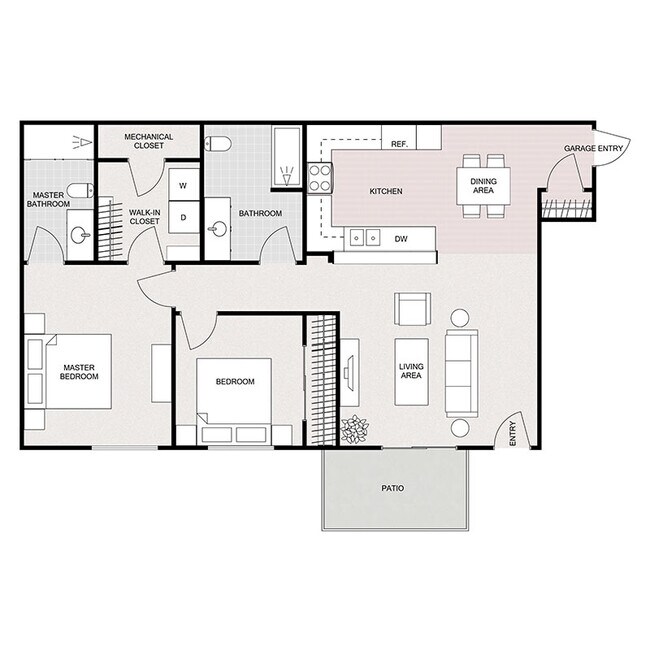 Floorplan - TRAILSIDE ESTATES APARTMENT HOMES