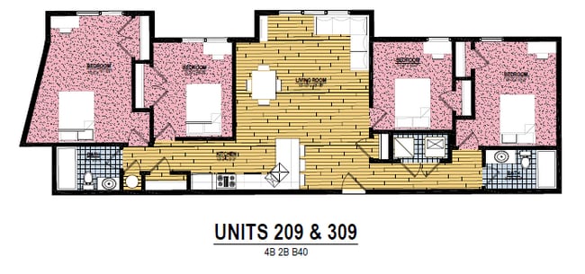 Floorplan - Wister Court Apartments