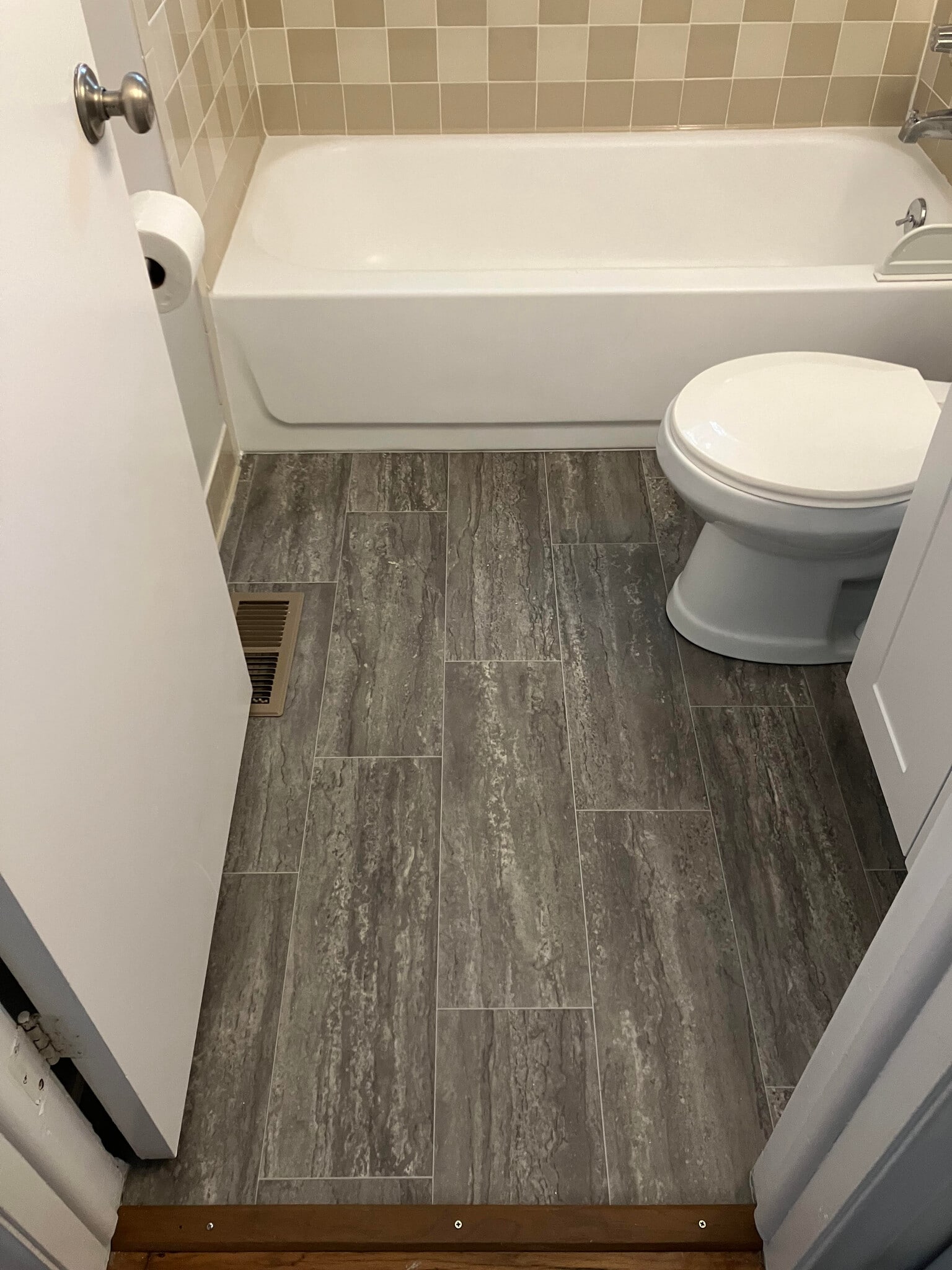 New floor and heat register cover - 1285 Commonwealth Ave