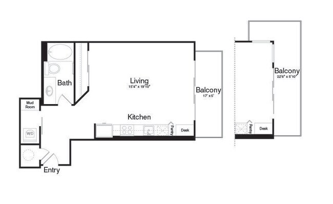 Floorplan - The Katy at Victory Park