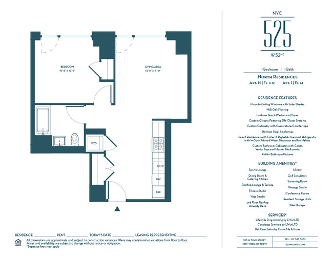 Floorplan - 525 West 52nd