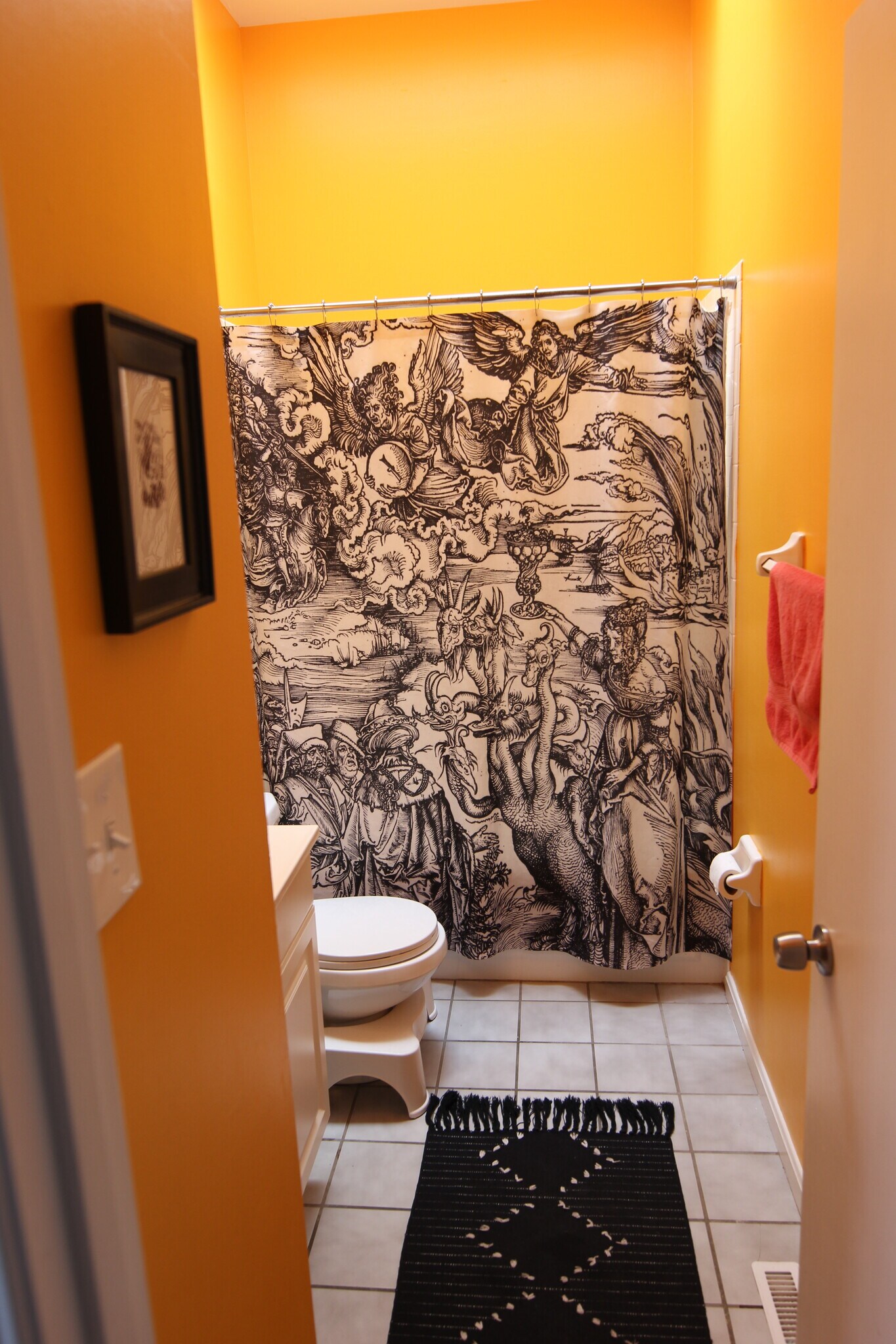 Bathroom with skylight, features tub and shower - 1626 Carroll St