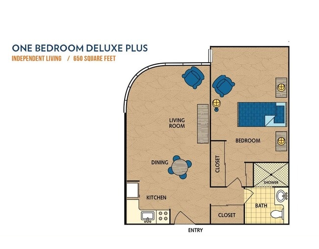 One Bedroom Deluxe Plus - Lifestream at Glendale