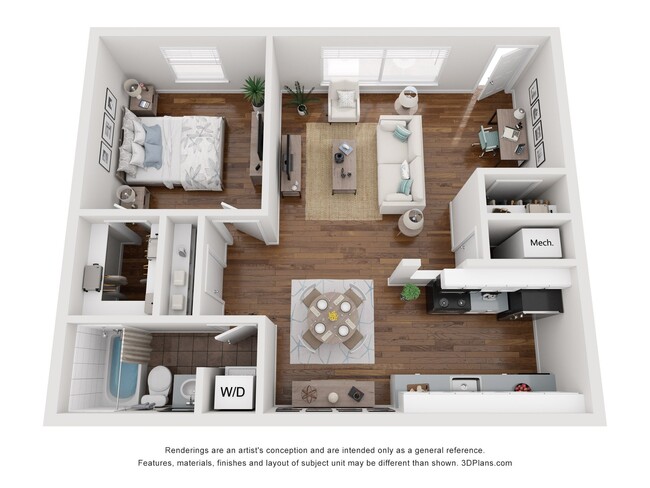 Floorplan - French Place Condo's